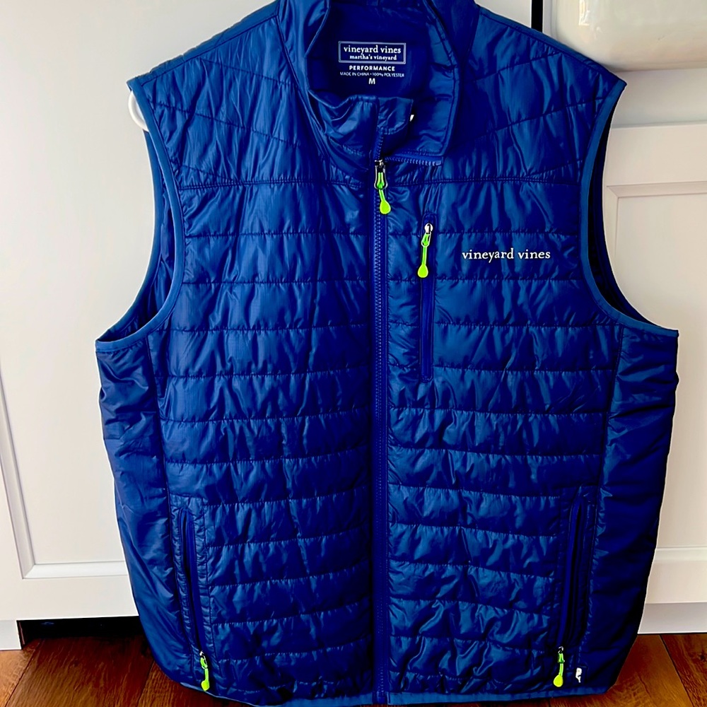 Vineyard Vines Mens puffer vest Navy Medium